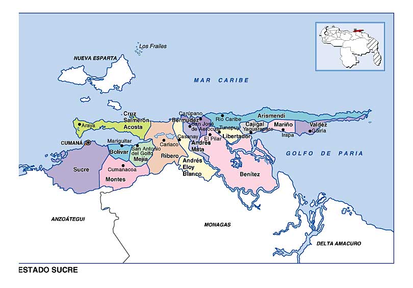 VENEZUELA ESTADO SUCRE venezuela estado sucre: