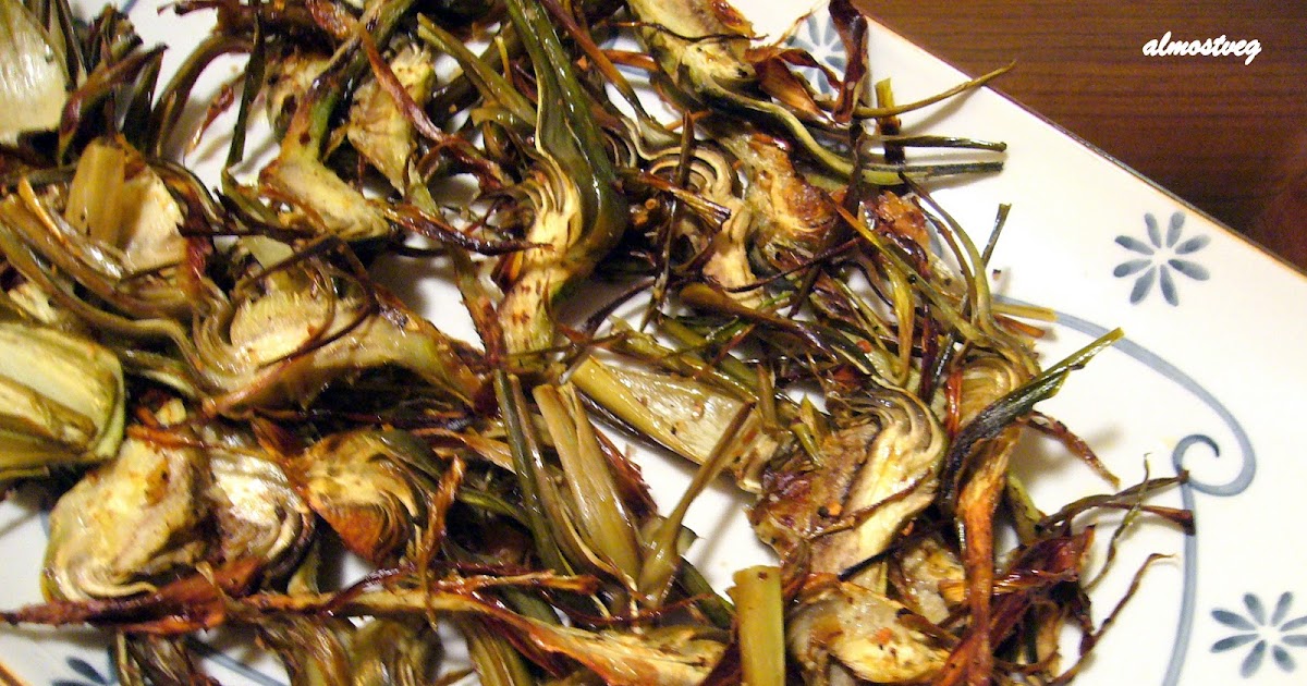 Roasted artichoke chips