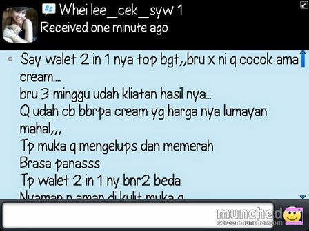Bukti dan Testimoni Cream Walet Gold dan Serum Gold Bukti dan Testimoni Cream Walet Gold dan Serum Gold