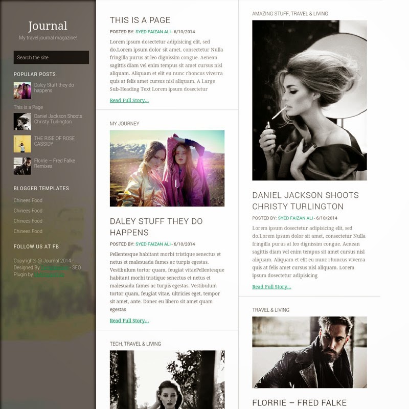 Journey Free Responsive Blogger Templates Journey Free Responsive Blogger Templates