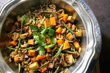 Maple Tofu Pilaf with Roasted Vegetables