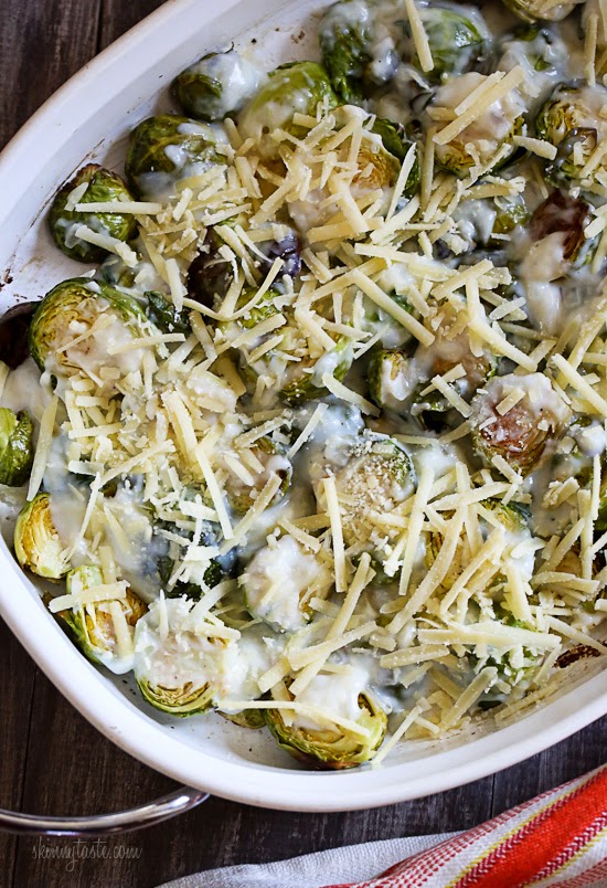 Brussels Sprouts Gratin Skinnytaste