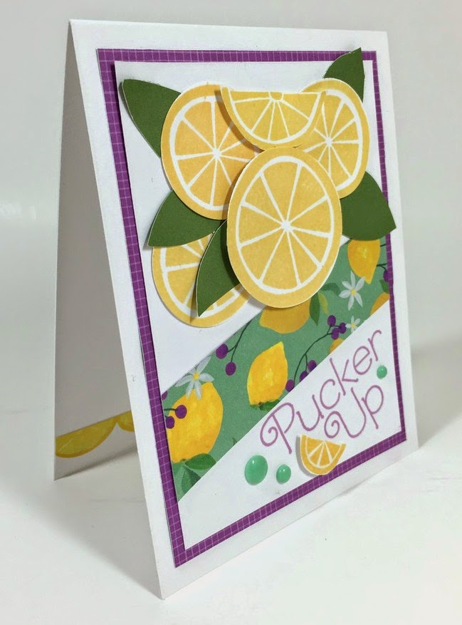Courtney Lane Designs Pucker Up Lemon card