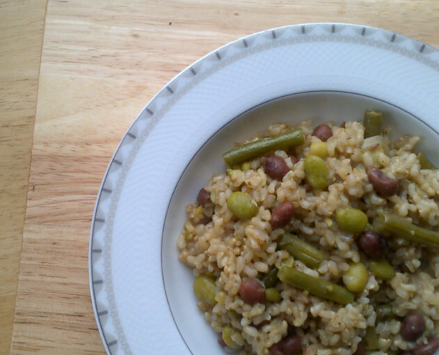 Rocket and Roses Vegan Kitchen Mixed Bean Risotto