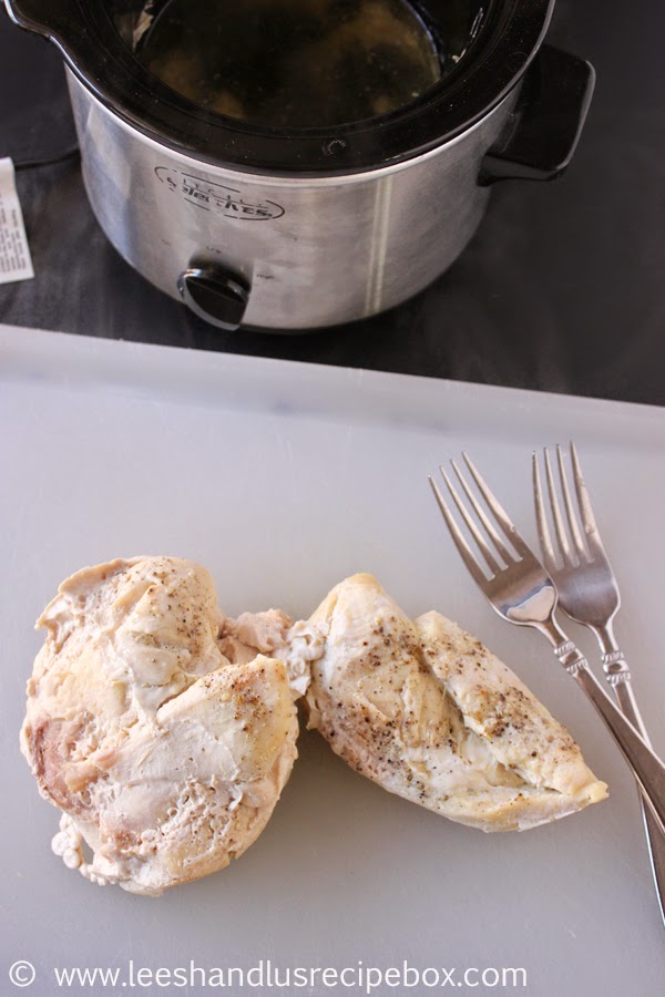 Leesh & Lu's Recipe Box Slow Cooker Shredded Chicken {Moist & Tender}
