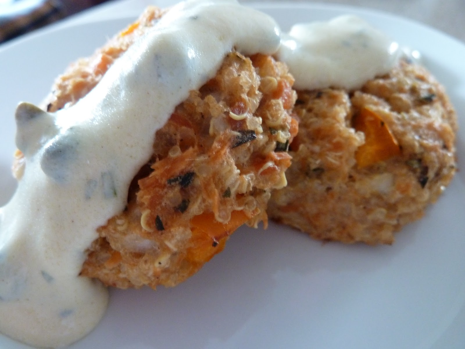 Salmon Quinoa Cakes With Tarragon Mustard Sauce Kindred Kitchen