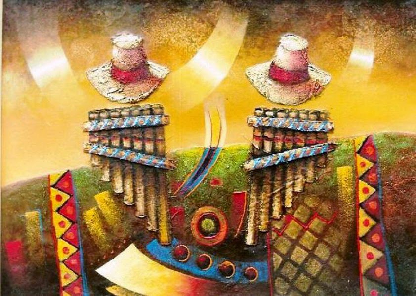 cuadros-modernos-peruanos-al-oleo pinturas-modernas-peruanas-en-espatula