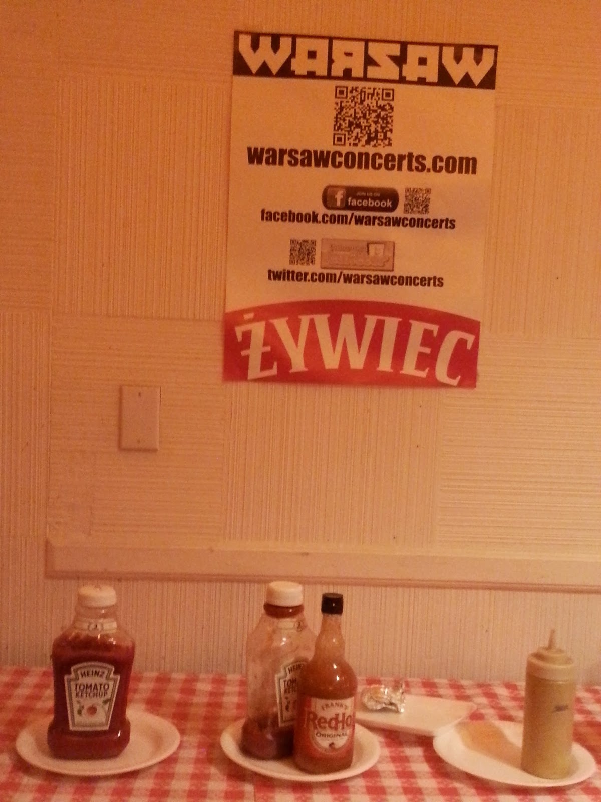 Polish poster and condiments at Warsaw. Polish poster and condiments at Warsaw.