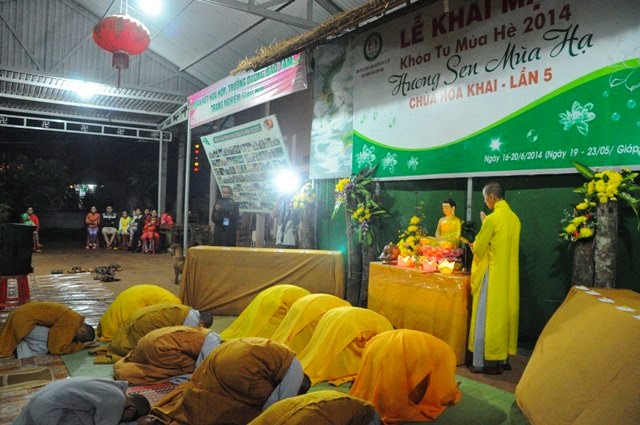 chùa hoa khai,khóa tu mùa hè,đăk nông,thắp nến,tri ân