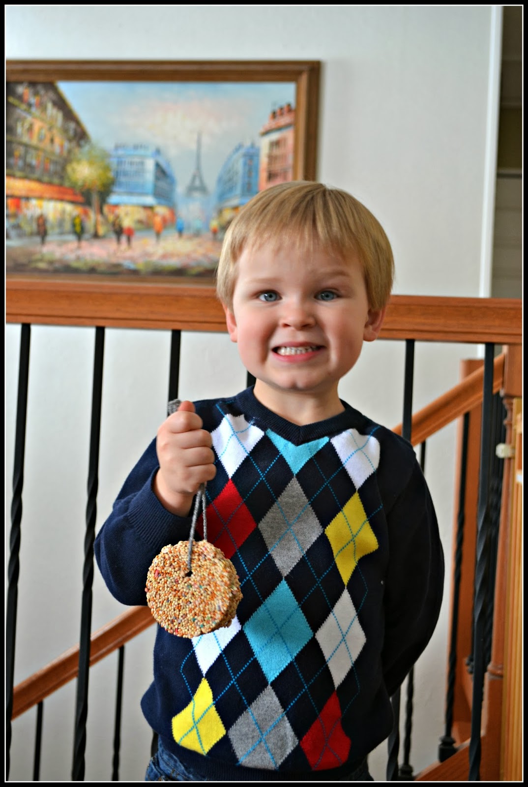 Winter Craft for Toddlers Bird Seed Ornaments Building Our Story