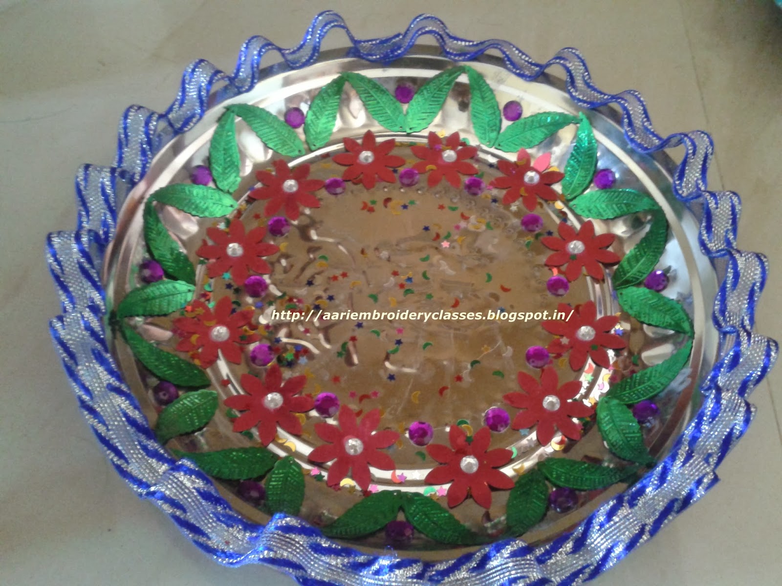 MARI AARI CREATIONS & MARI FASHION BOUTIQUE : WEDDING AARATHI PLATES MARI AARI CREATIONS & MARI FASHION BOUTIQUE : WEDDING AARATHI PLATES