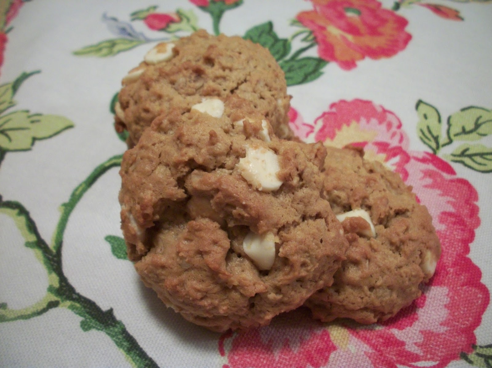Cook with Sara Peanut Butter Oatmeal White Chocolate Chip Cookies