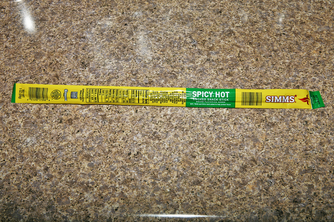 The Shit I Eat Simms Spicy Hot Meat Stick by Aldi