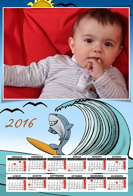 maschere per calendari 2016