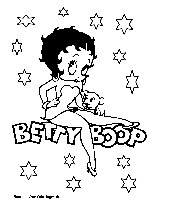 Betty Boop Coloring Pages Betty Boop Coloring Pages