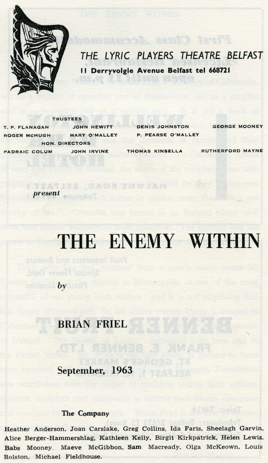 making history brian friel essay Since the success of philadelphia, here i come in 1964, brian friel has written over twenty plays, successively confirming his reputation as a major dramatist of the twentieth century. making history brian friel essay Since the success of philadelphia, here i come in 1964, brian friel has written over twenty plays, successively confirming his reputation as a major dramatist of the twentieth century.