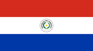 Flag of Paraguay, obverse (front) side, 2013-present