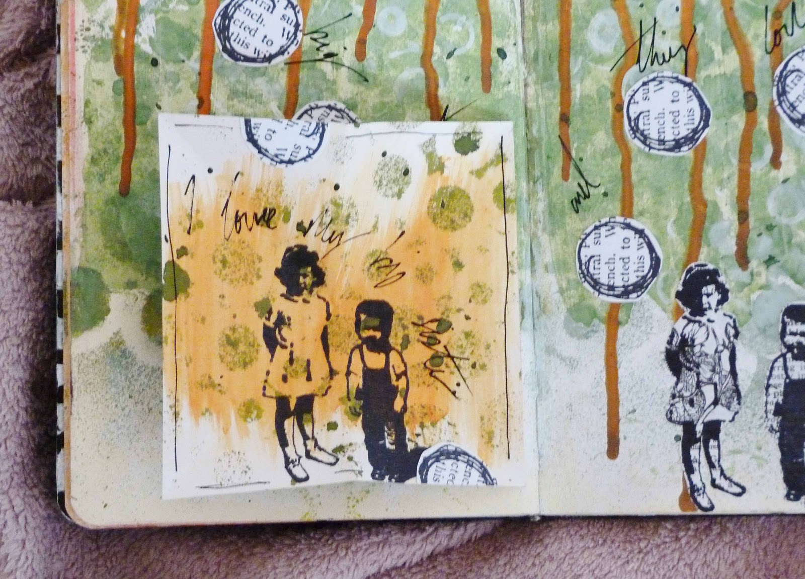 Gotpaintinmyhair Sunday Art Journaling