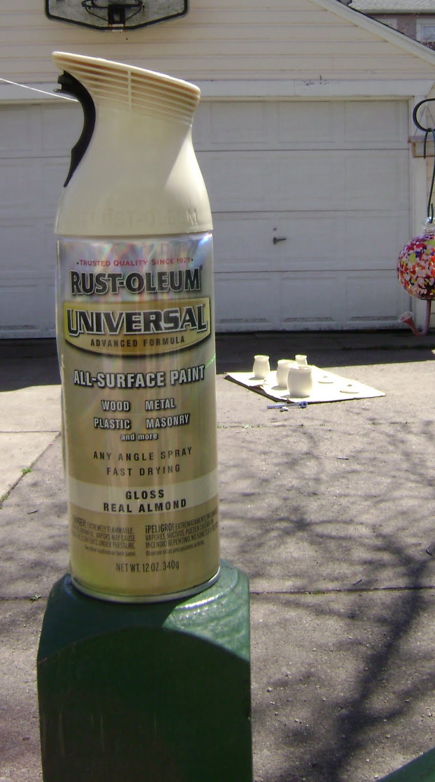 Riparata... Spray Painting Ceramic My New Kitchen Canisters