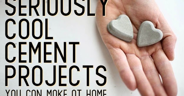 22 Seriously Cool Cement Projects You Can Make At Home - DIY Craft Projects