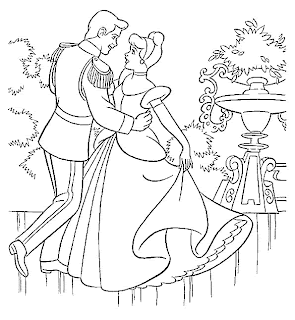 picture of cinderella to color