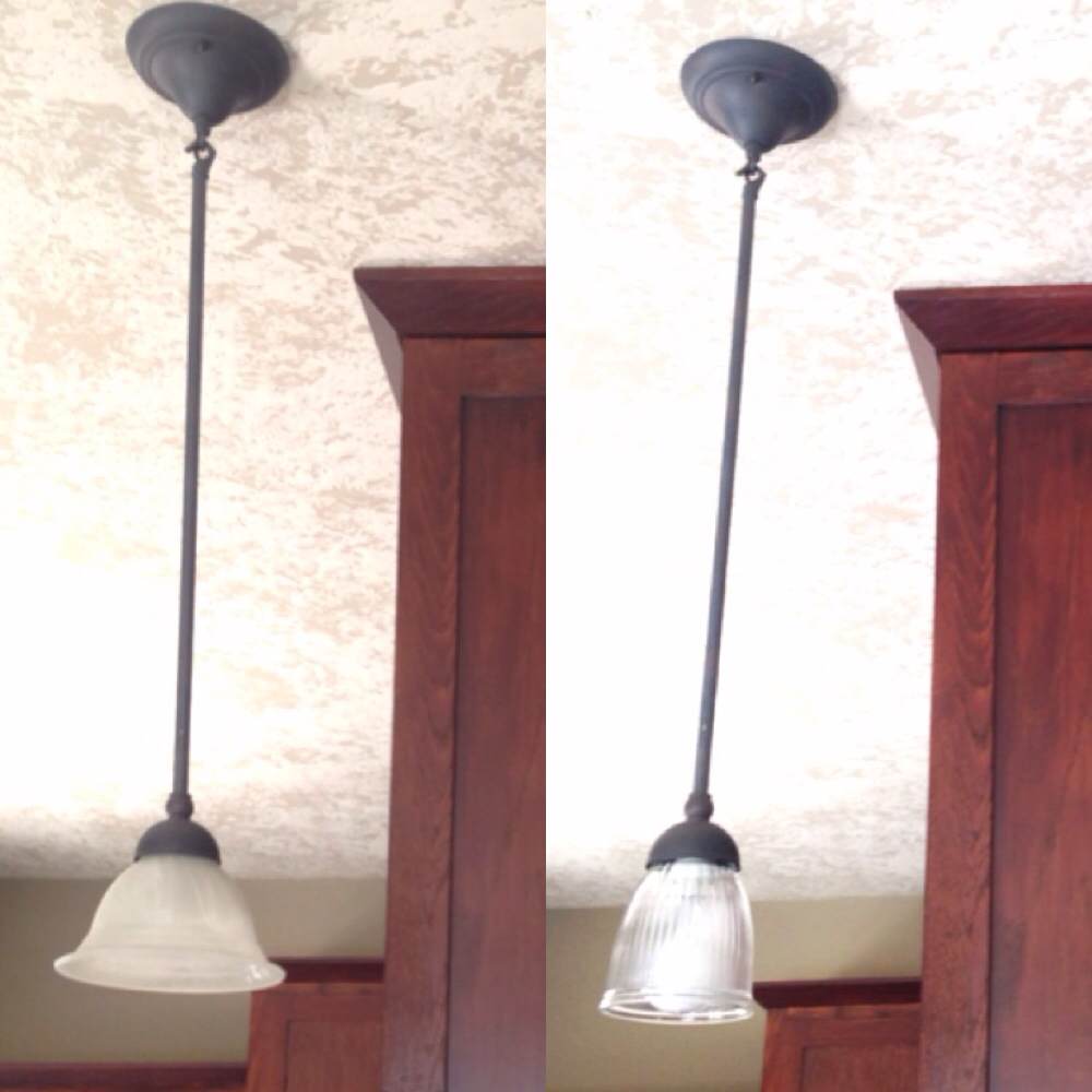 Easy Lighting Update for under $15! Before & After