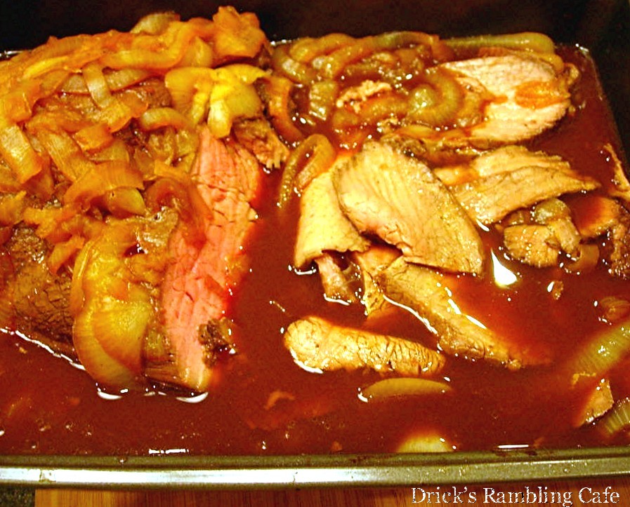 Roast Beef au Jus Drick's Rambling Cafe