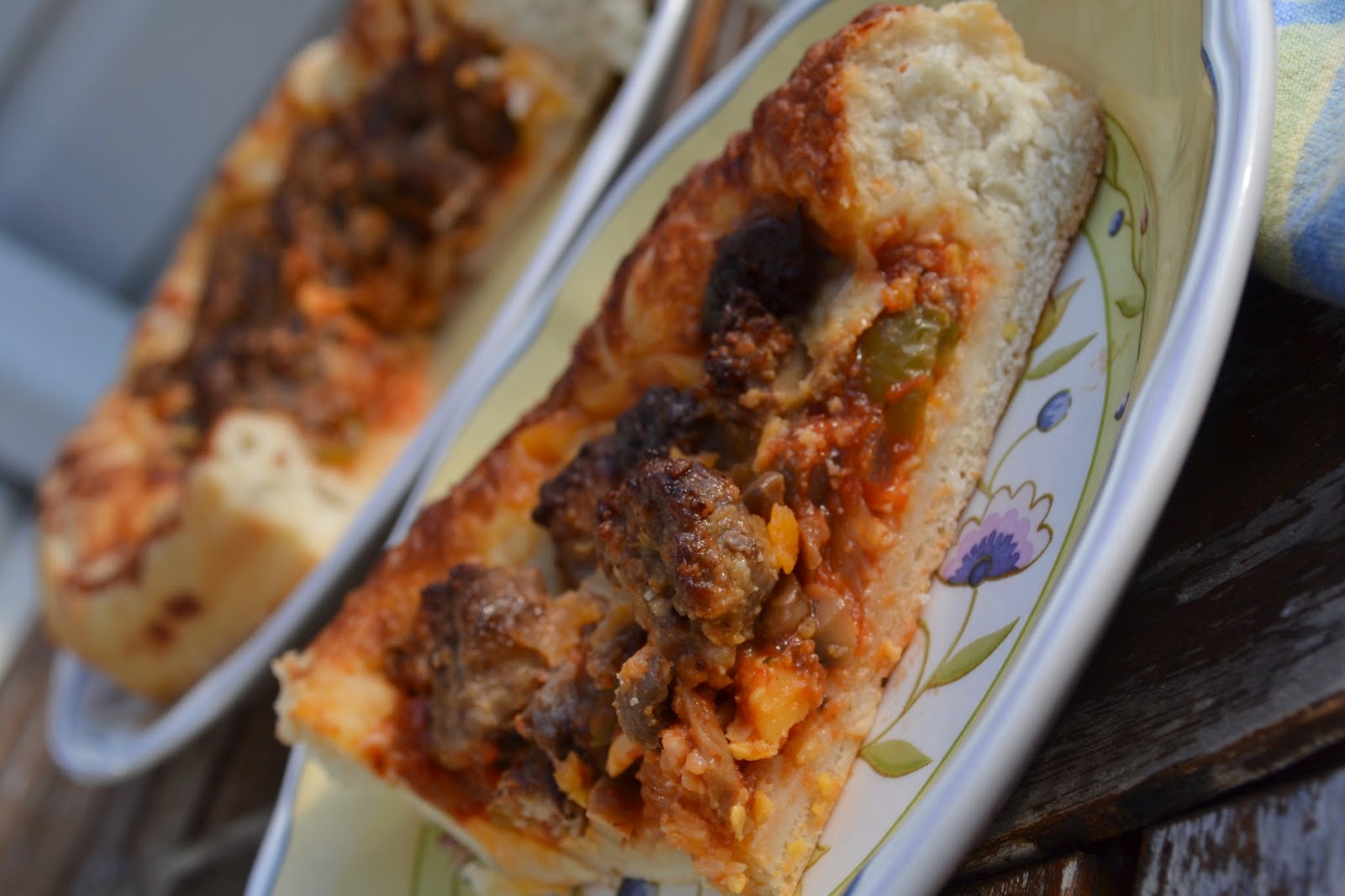 Johnsonville Italian Sausage Deep Dish Pizza