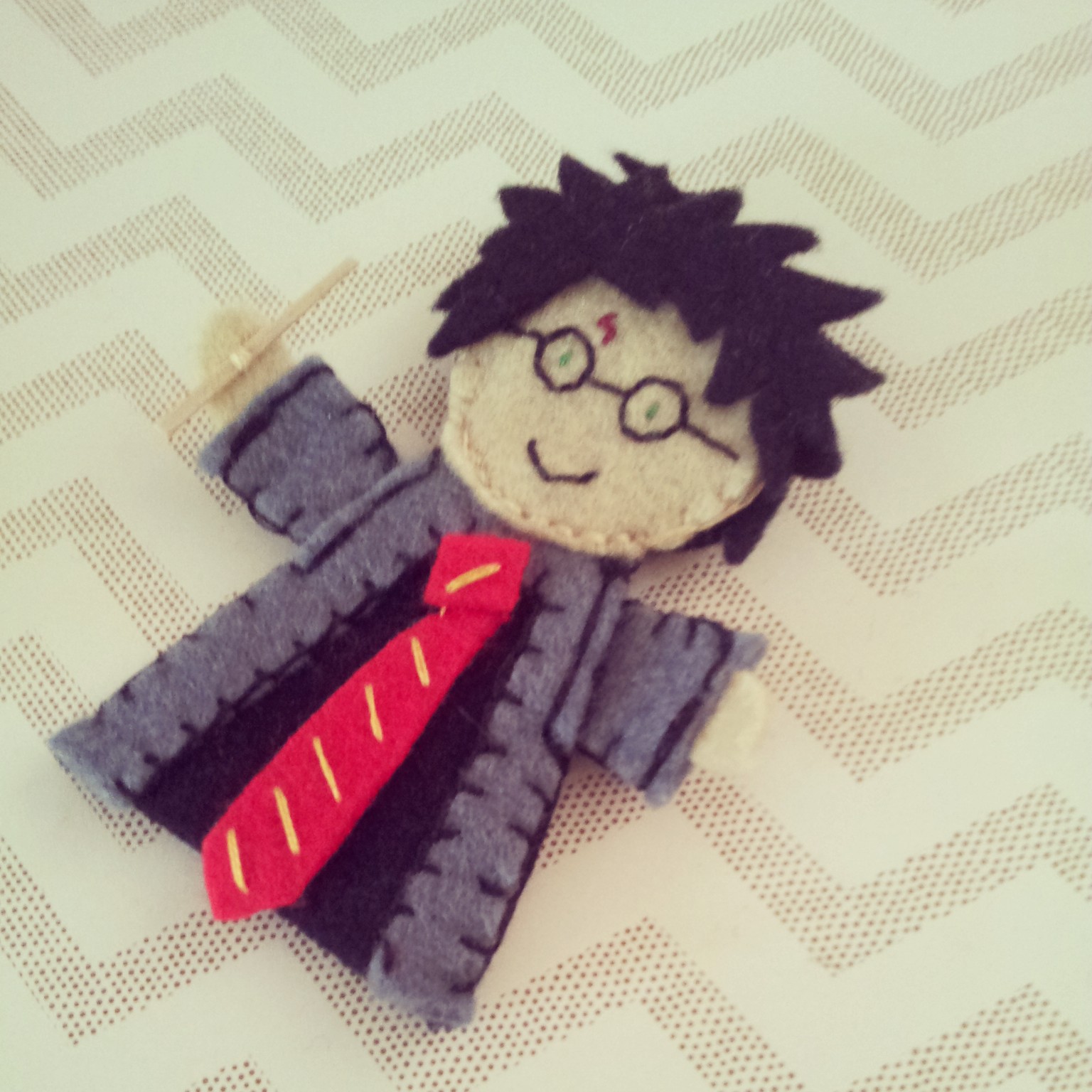 tea and craft Harry Potter finger puppets