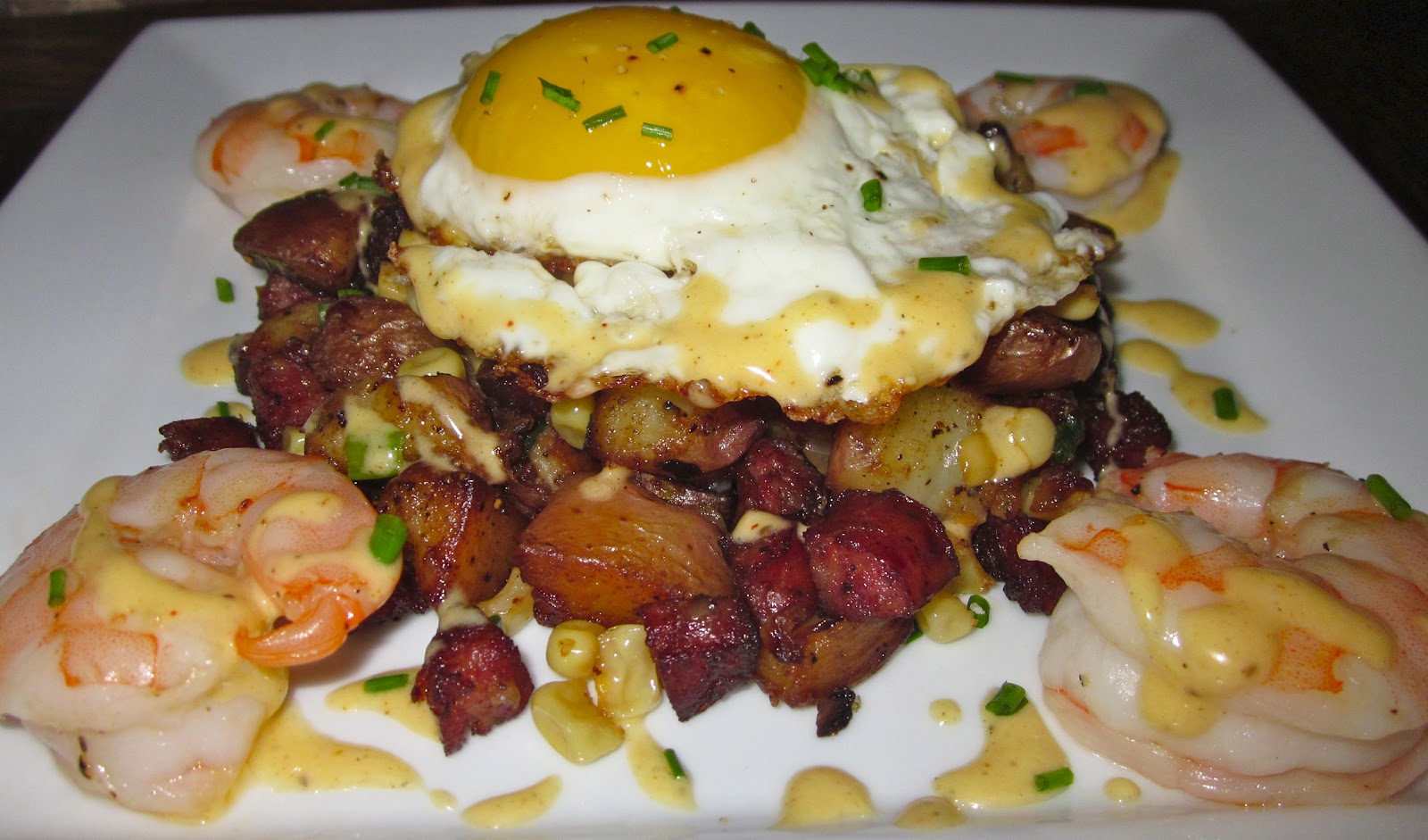 Haute + Heirloom Low Country BoilInspired Hash with Sausage, Corn