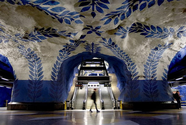Стокгольмское метро,метро,подземка,Стокгольм,Швеция
