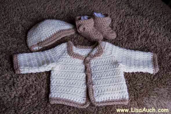 Free Crochet Pattern for a Newborn Baby Cardigan (EASY ...