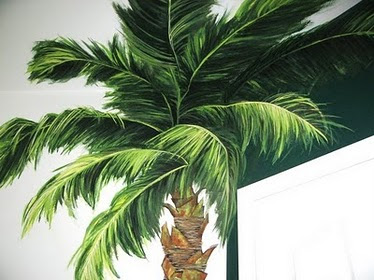 top of palm tree