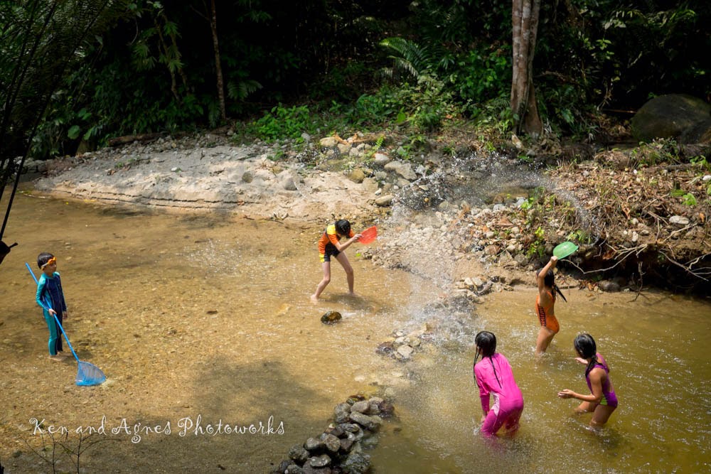 Water fights at Sentosa Villa