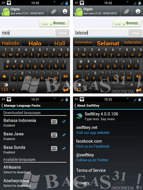 Swiftkey Keyboard 4.0.0 for Android - BAGAS31.com