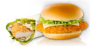 crispy chicken sandwich monterey ranch wendy caesar wrap introduced everyday value menu items their two