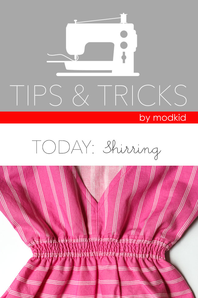 MODKIDBOUTIQUE: Tips & Tricks: Shirring with Elastic Thread