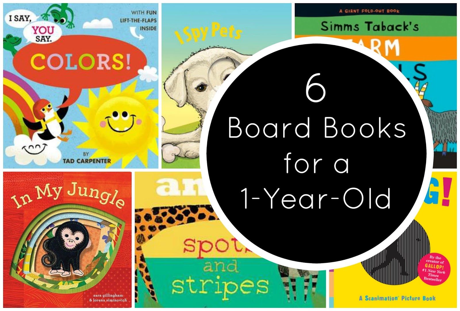 Sunlit Pages KidPages 6 Board Books for a 1YearOld