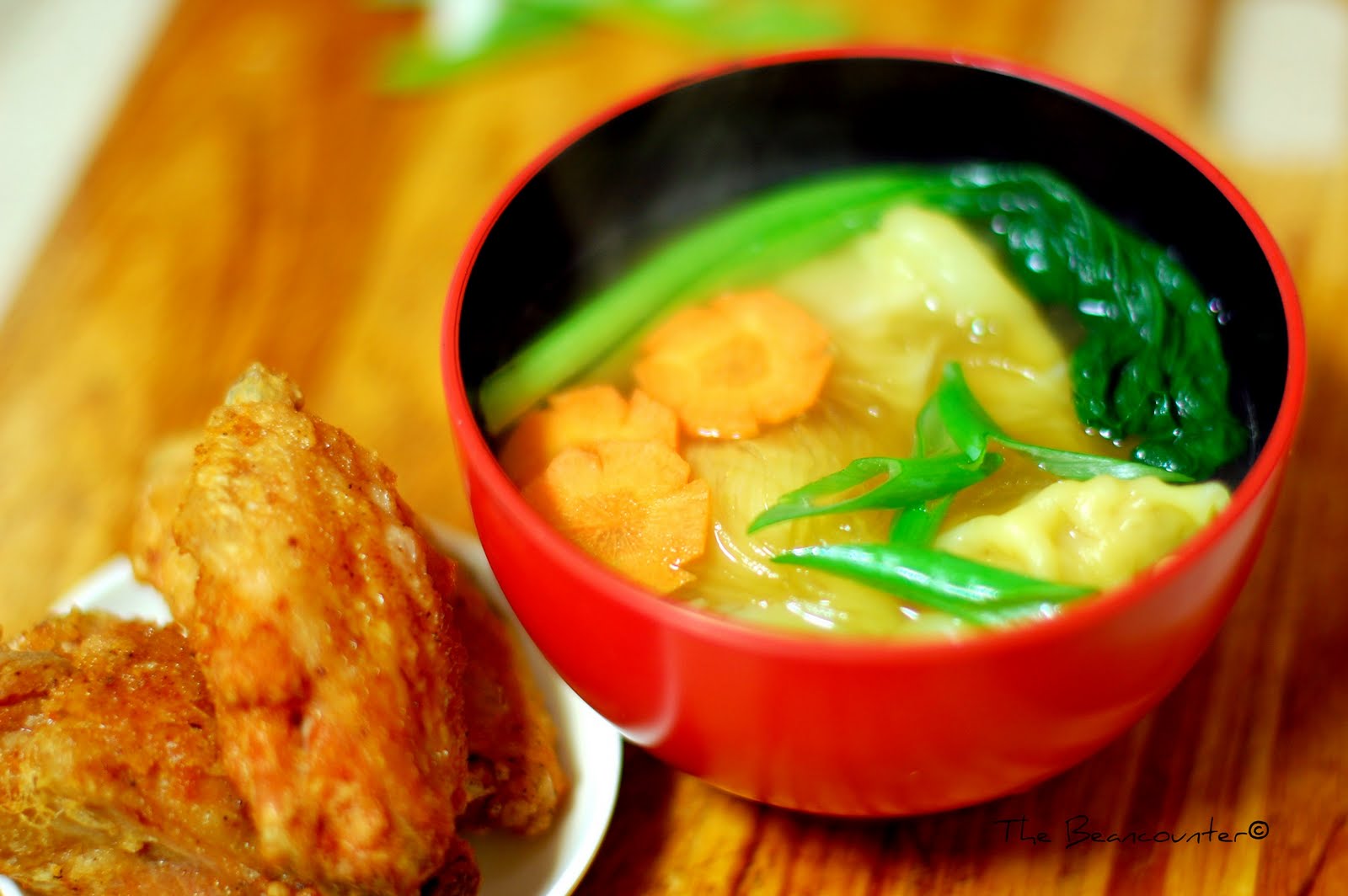 Wonton Soup and a side of Fried Chicken Wings FDSC 1738e Harrold Perrineau is one of the feautures for this week on Black Celebs ...