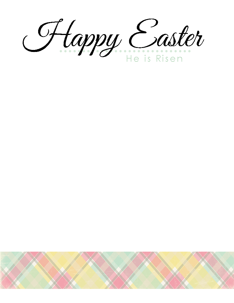 easter stationary