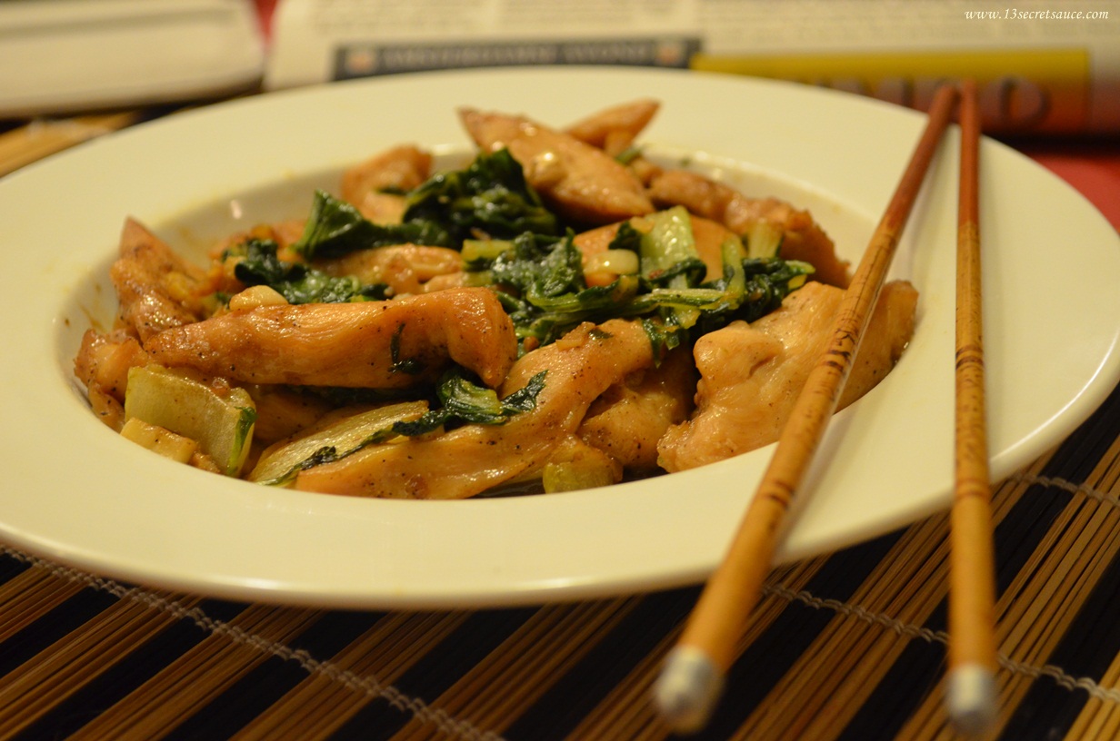 13 Secret Sauce Chicken & Bok Choy In Oyster Sauce