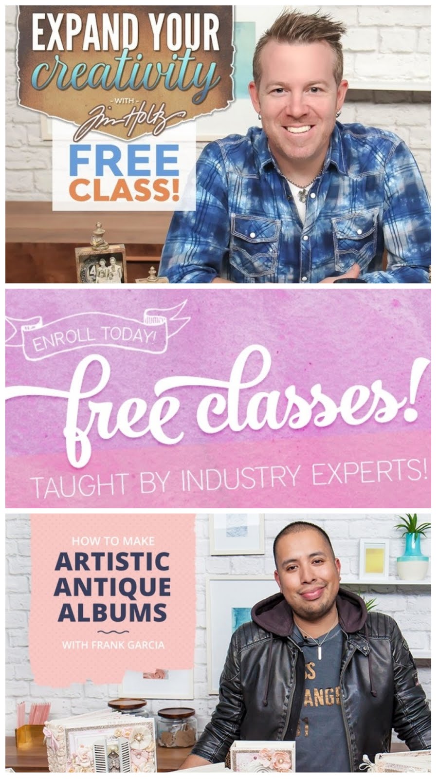 Don't miss the free classes !