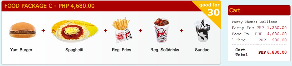 Jollibee Party Package