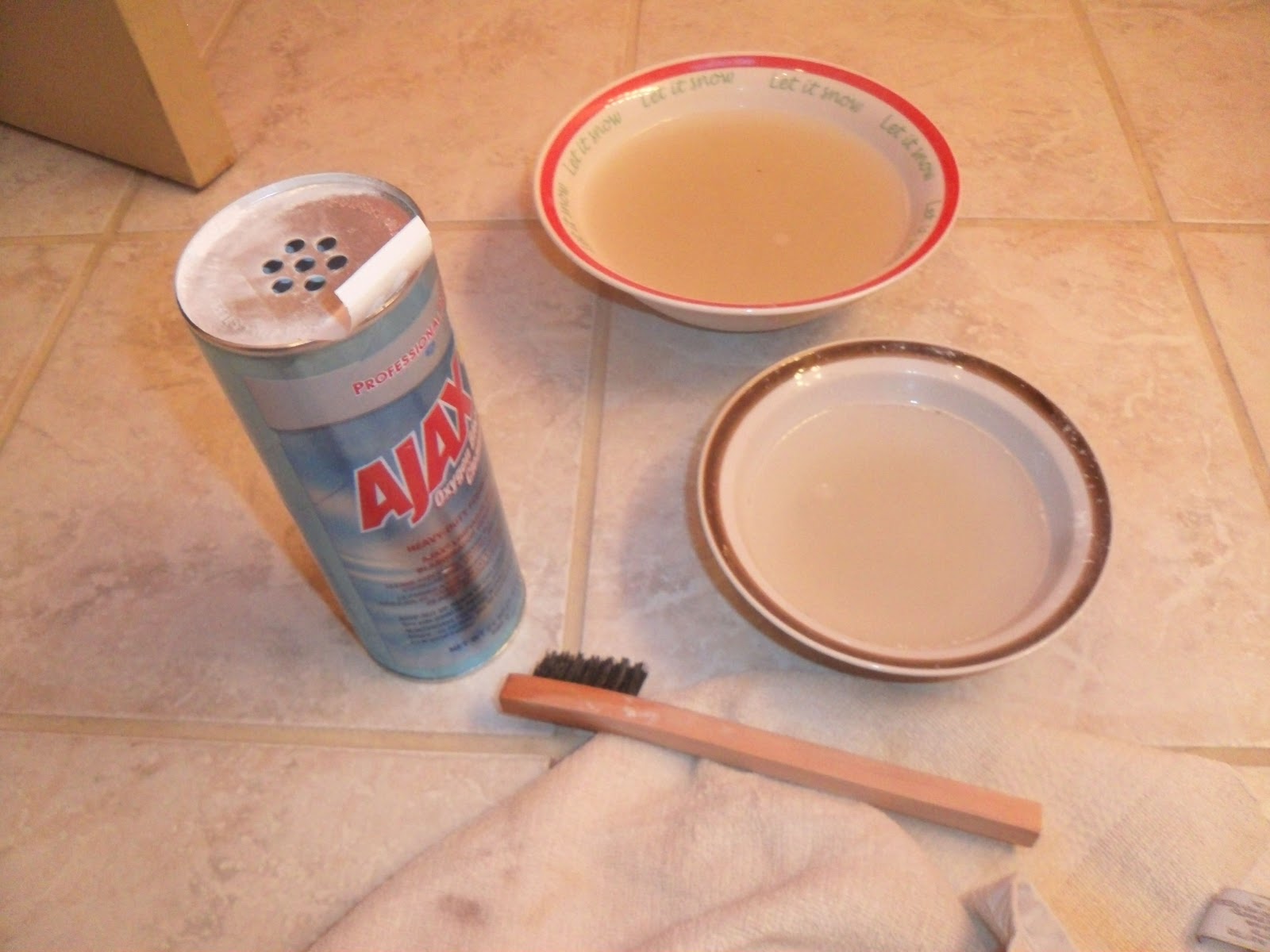 Pin Buster Oxygen Bleach to Clean Grout PROVEN