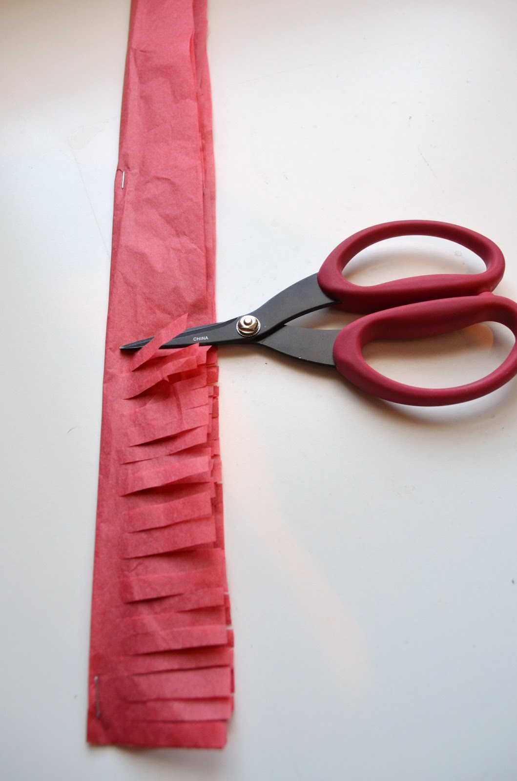 SugarGem Tissue Paper Fringe Tutorial