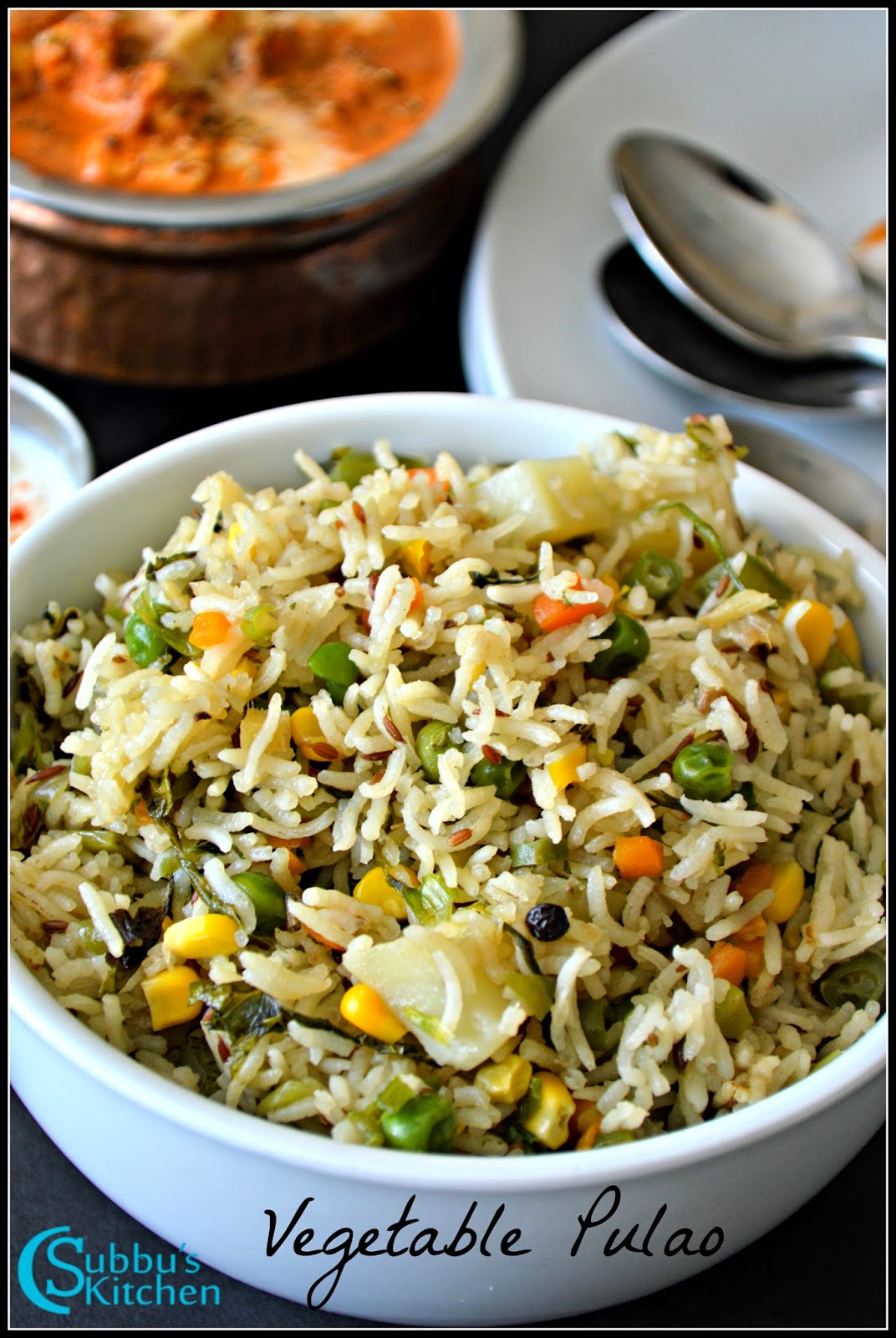 Vegetable Pulao Subbus Kitchen