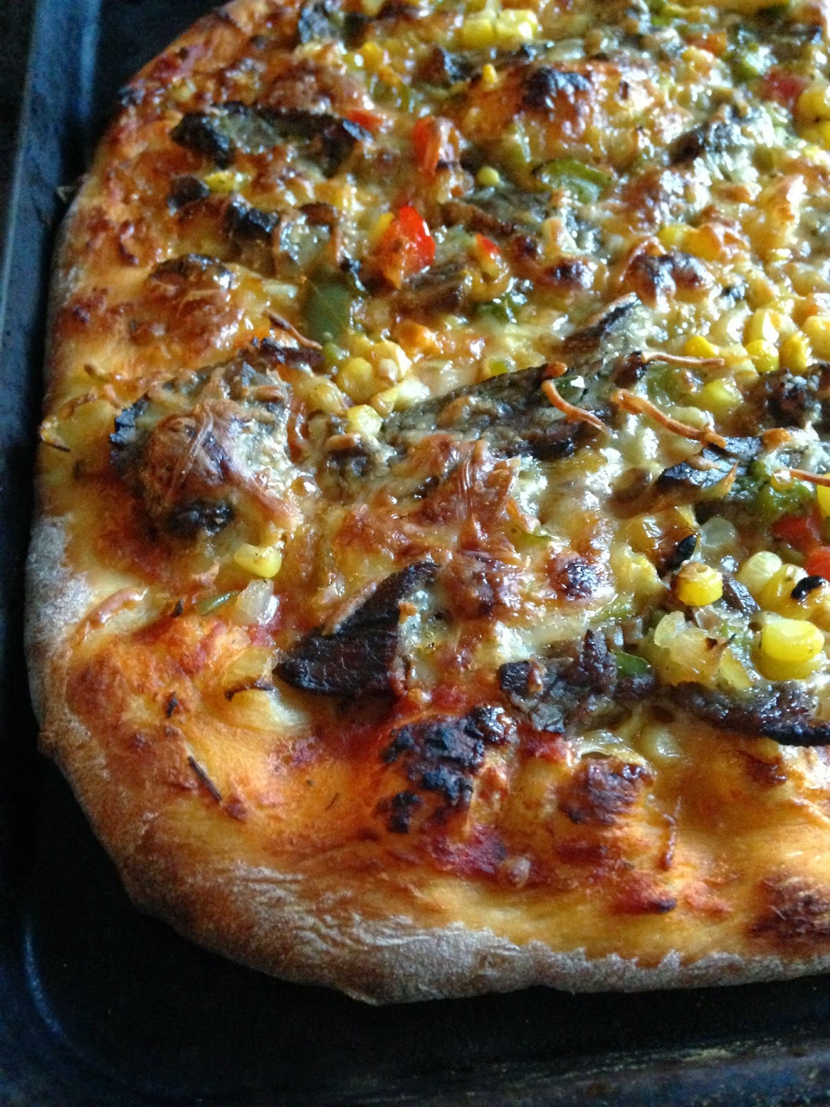 Life on Food Carne Asada Pizza