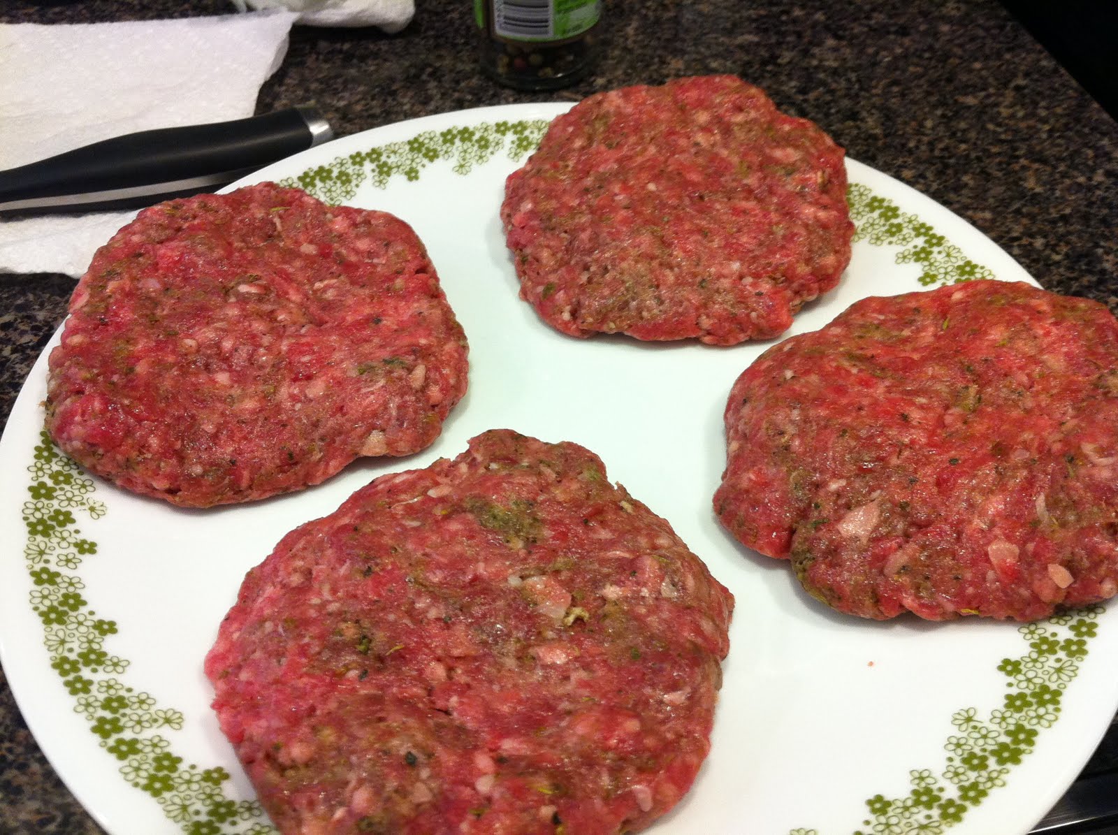 Kitchen and Craft Adventures Lamb Burgers with Herb Yogurt Sauce