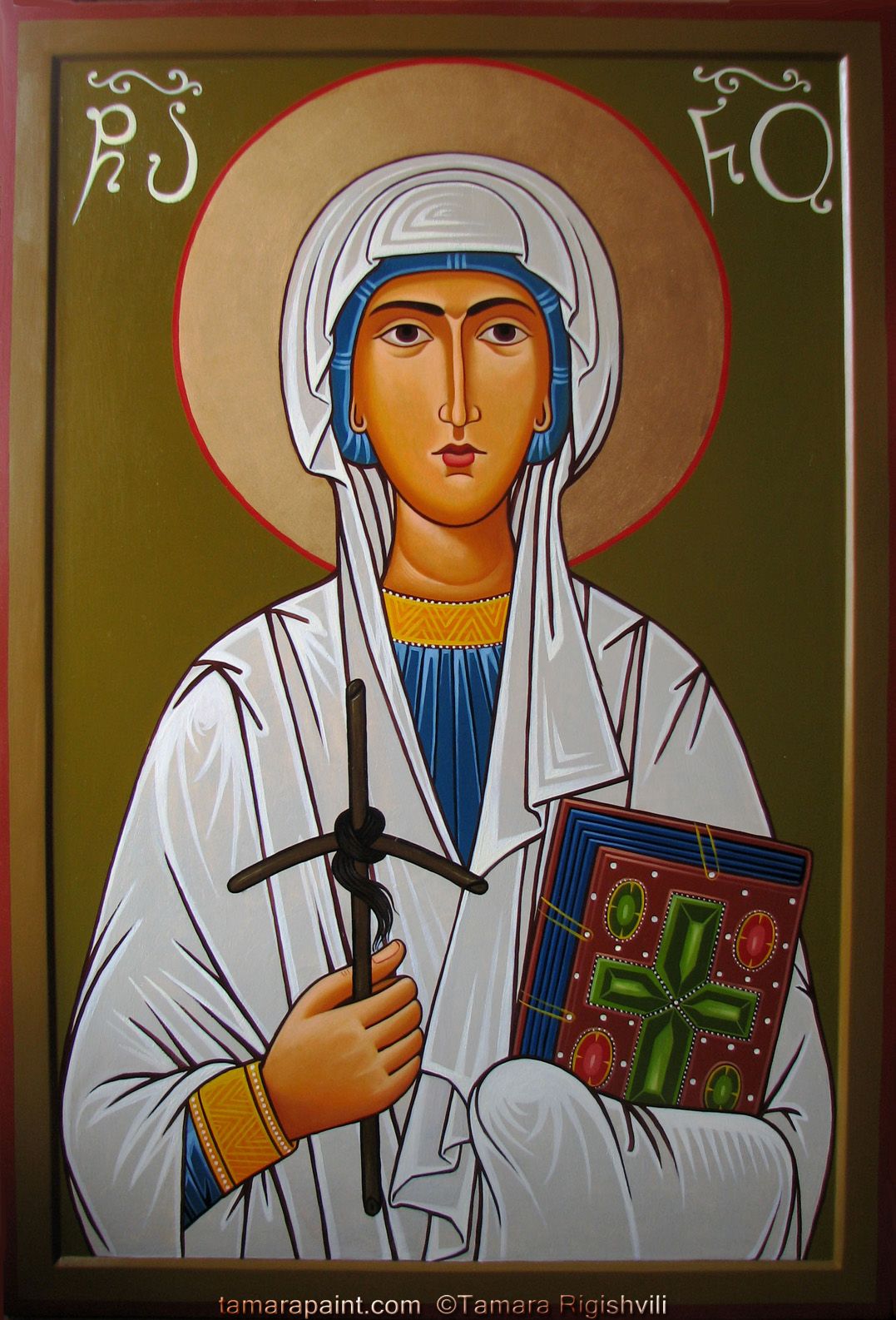 Young orthodox St. Nino and the Conversion of