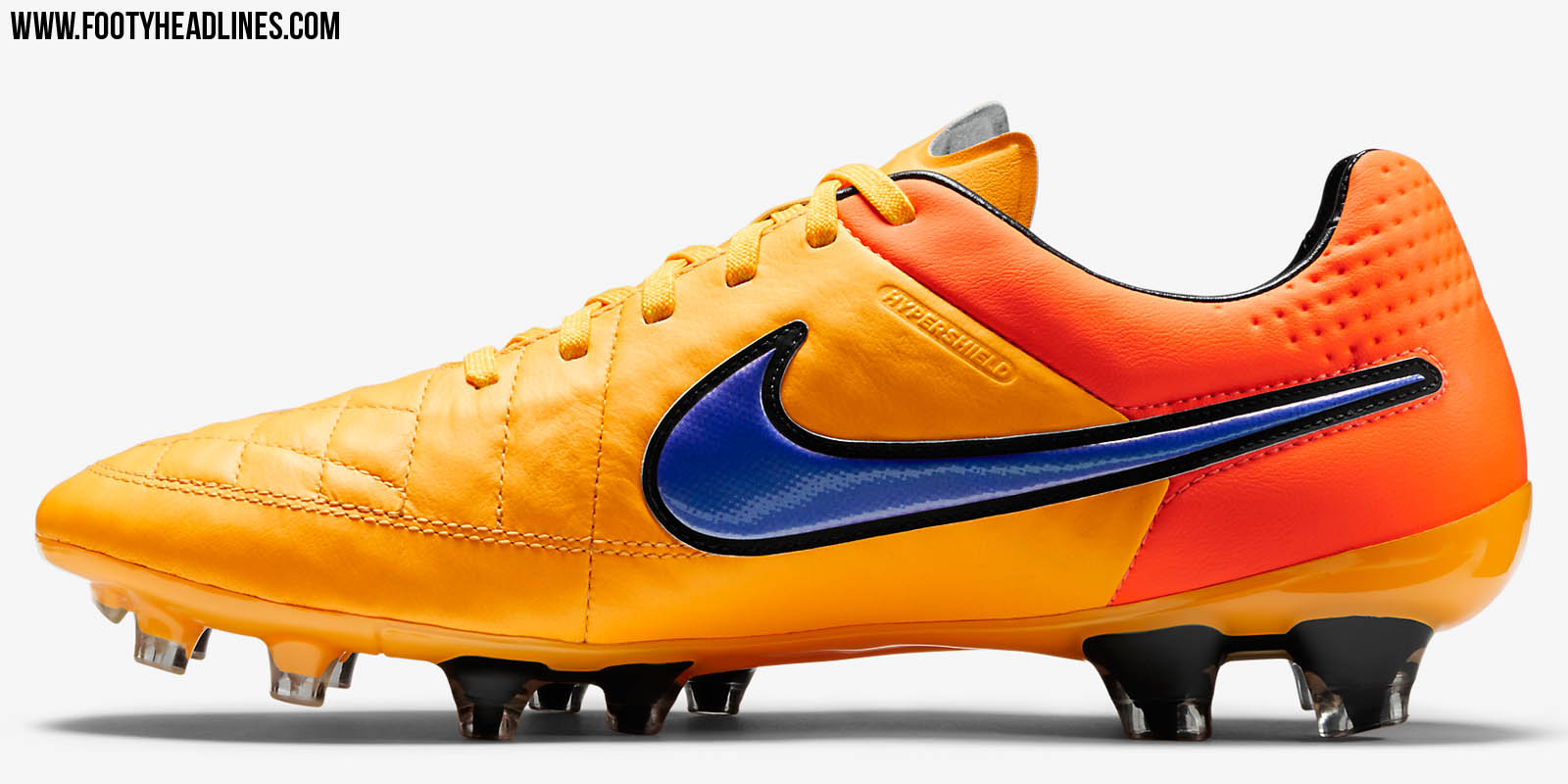 nike tiempo orange blue